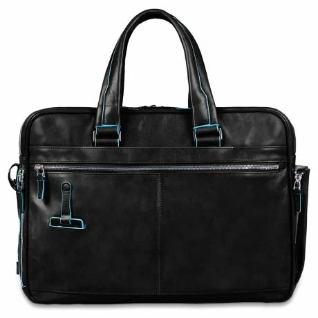 Piquadro Blue Square Expandable Computer Case 15" Black 4 Piquadro Blue Square Expandable Computer Case 15" Black - Afbeelding 2