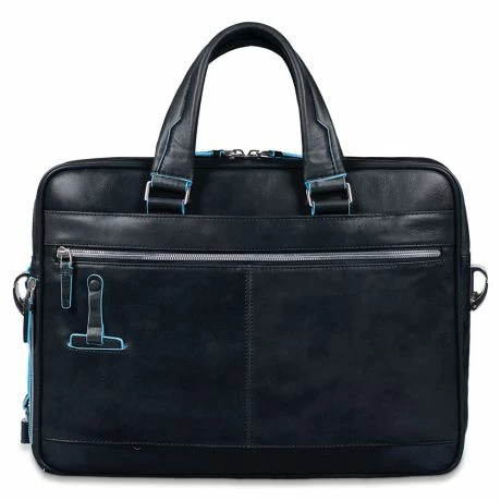 Piquadro Blue Square Portfolio Computer Briefcase 15" With IPad Night Blue 4 Piquadro Blue Square Portfolio Computer Briefcase 15" With IPad Night Blue - Afbeelding 2