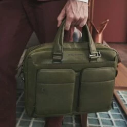 Piquadro Black Square Portfolio Computer Briefcase 15" Black -NL Rugzak Verkoopwinkel ca2849b3 ve dett6 2