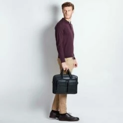 Piquadro Black Square Portfolio Computer Briefcase 15" Black -NL Rugzak Verkoopwinkel ca2849b3 ve dett9 2