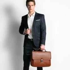 Piquadro Black Square Laptop 15"/ IPad 9.7" Expandable Briefcase CONNEQU Tobacco Leather -NL Rugzak Verkoopwinkel ca3111b3 tm dett10 1 1