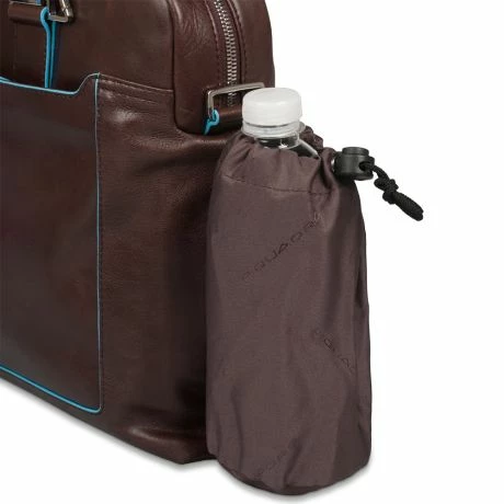 Piquadro Blue Square Double Handle Computer Portfolio Briefcase 14" Mahogany 6 Piquadro Blue Square Double Handle Computer Portfolio Briefcase 14" Mahogany - Afbeelding 4