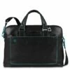 Piquadro Blue Square Double Handle Computer Portfolio Briefcase 14" Black -NL Rugzak Verkoopwinkel ca3335b2 n 1 1
