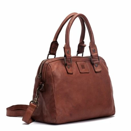 Biba Boston Shoulder Bag Cognac 4 Biba Boston Shoulder Bag Cognac - Afbeelding 2