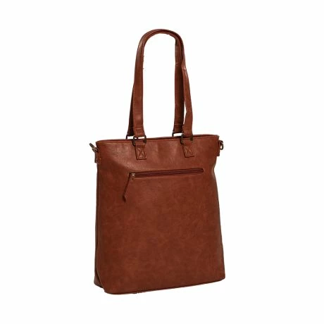 Daniel Ray Glendale Shopper Crossbody Tas Cognac 4 Daniel Ray Glendale Shopper Crossbody Tas Cognac - Afbeelding 2