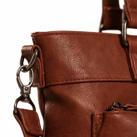 Daniel Ray Glendale Shopper Crossbody Tas Cognac 6 Daniel Ray Glendale Shopper Crossbody Tas Cognac - Afbeelding 4