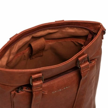 Daniel Ray Glendale Shopper Crossbody Tas Cognac 7 Daniel Ray Glendale Shopper Crossbody Tas Cognac - Afbeelding 5