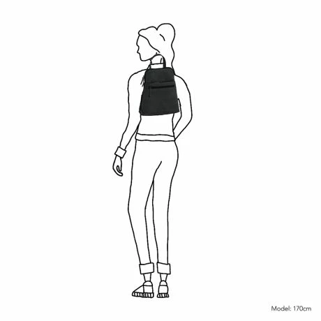 Daniel Ray Los Angeles Rugtas Black 8 Daniel Ray Los Angeles Rugtas Black - Afbeelding 6