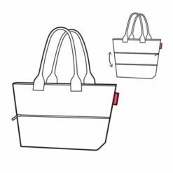 Reisenthel Shopper E1 Twist Silver 9 Reisenthel Shopper E1 Twist Silver -NL Rugzak Verkoopwinkel image 2 1 13