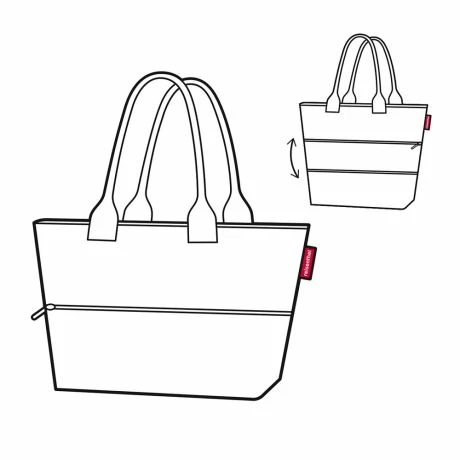 Reisenthel Shopper E1 Twist Silver 6 Reisenthel Shopper E1 Twist Silver - Afbeelding 4