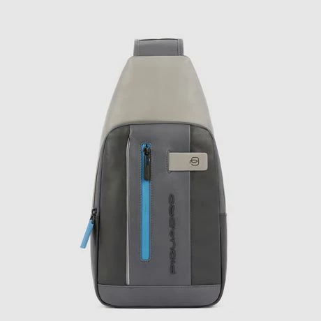 Piquadro Urban Mono Sling Bag Black/Grey Blue 3 Piquadro Urban Mono Sling Bag Black/Grey Blue
