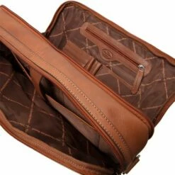 Chesterfield Soft Class Arizona Laptoptas 15" Cognac -NL Rugzak Verkoopwinkel leren laptoptas cognac arizona 1
