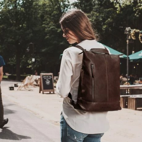 Chesterfield Chelsea Rugzak / Schouder Shopper 14" Brown 6 Chesterfield Chelsea Rugzak / Schouder Shopper 14" Brown - Afbeelding 4