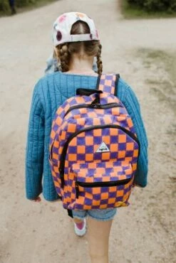 Little Legends Kinderrugzak L Multi Checkerboard -NL Rugzak Verkoopwinkel little legends backpack multi checkerboard