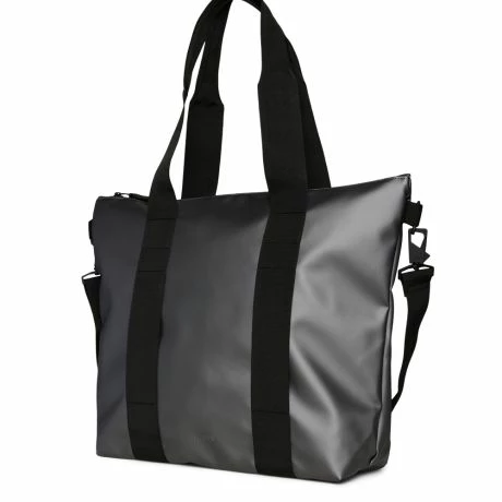 Rains Tote Bag Mini Shoulderbag Metallic Grey 4 Rains Tote Bag Mini Shoulderbag Metallic Grey - Afbeelding 2