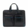 Piquadro Blue Square Revamp Slim Computer Bag 14'' Blue -NL Rugzak Verkoopwinkel piqrev1blue