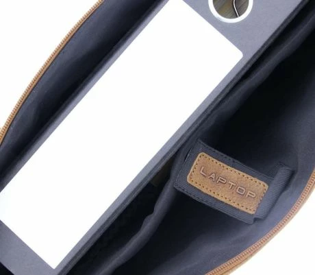 Plevier Fiera Laptop Damestas 15.6" Cognac 6 Plevier Fiera Laptop Damestas 15.6" Cognac - Afbeelding 4