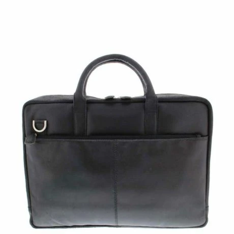 Plevier Vintage London Laptoptas 2-Vaks 15.6" Black 4 Plevier Vintage London Laptoptas 2-Vaks 15.6" Black - Afbeelding 2