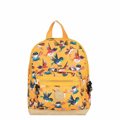 Pick & Pack Rugzak S Birds Citrus 3 Pick & Pack Rugzak S Birds Citrus