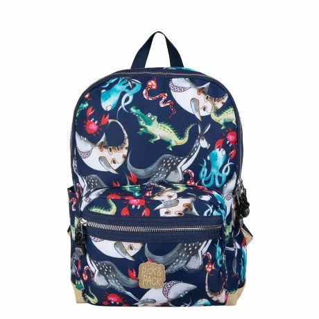 Pick & Pack Rugzak M Mix Animal Navy 3 Pick & Pack Rugzak M Mix Animal Navy