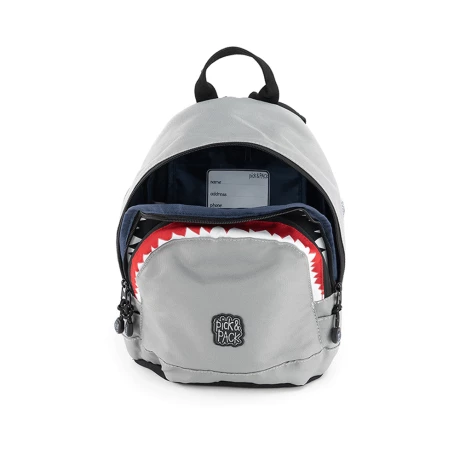 Pick & Pack Rugzak S Shark Shape Grey 6 Pick & Pack Rugzak S Shark Shape Grey - Afbeelding 4