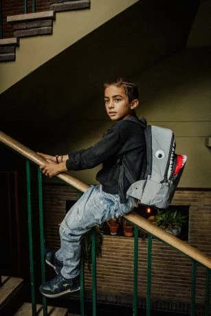 Pick & Pack Rugzak M Shark Shape Visible Grey 9 Pick & Pack Rugzak M Shark Shape Visible Grey - Afbeelding 7