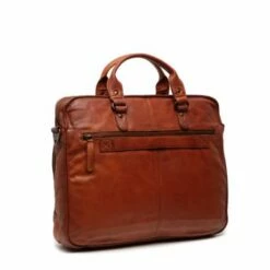 Chesterfield Black Label Richmond Laptoptas 15" Cognac -NL Rugzak Verkoopwinkel richmon cognac achter