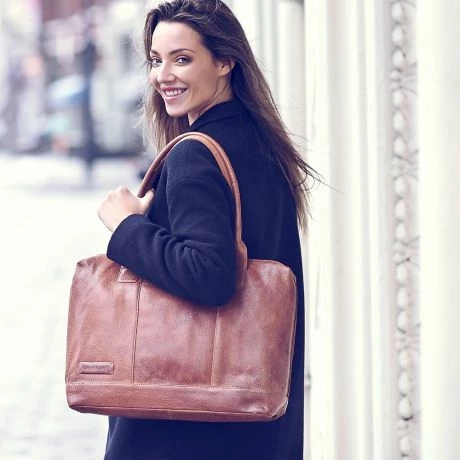 Plevier Fiera Laptop Damestas 15.6" Cognac 10 Plevier Fiera Laptop Damestas 15.6" Cognac - Afbeelding 8