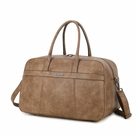 Wimona Amsterdam Weekendtas Taupe 4 Wimona Amsterdam Weekendtas Taupe - Afbeelding 2