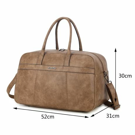 Wimona Amsterdam Weekendtas Taupe 5 Wimona Amsterdam Weekendtas Taupe - Afbeelding 3