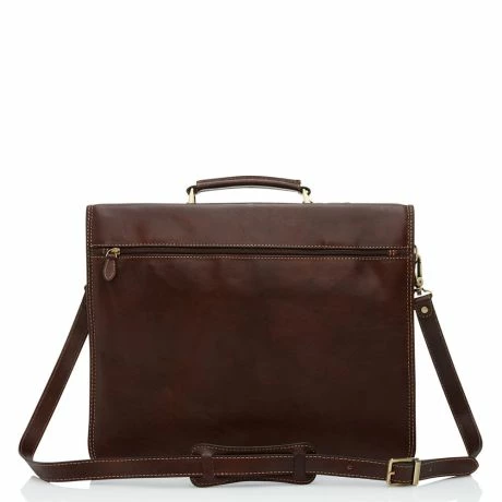 Castelijn & Beerens Verona 3-Vaks Laptoptas 15.6'' Mocca 4 Castelijn & Beerens Verona 3-Vaks Laptoptas 15.6'' Mocca - Afbeelding 2